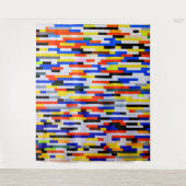 Elementaire kleurenblokken wandkleed (Voorkant)