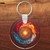 elementaire krachtcirkel sleutelhanger (Achterkant)