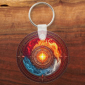 elementaire krachtcirkel sleutelhanger (Voorkant)