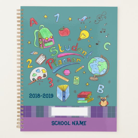 Elementaire leerlingenplanner - Doodle Planner (Voorkant)