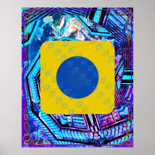 Elementaire lucht binnen aarde meditatie hulp Tatt Poster