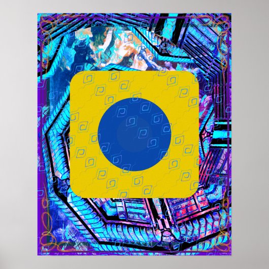 Elementaire lucht binnen aarde meditatie hulp Tatt Poster (Voorkant)