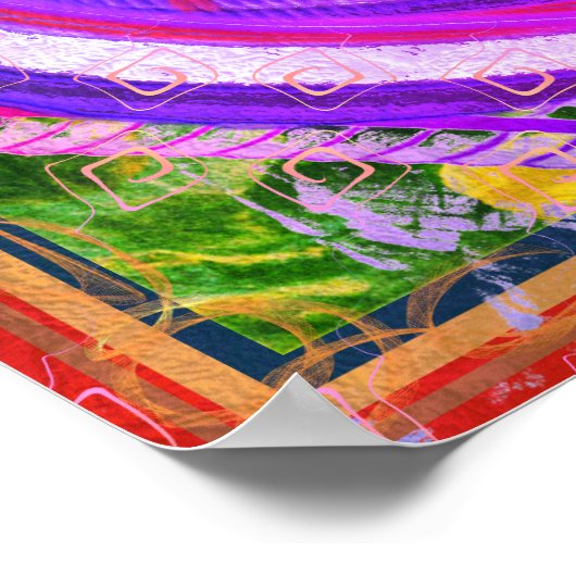 Elementaire lucht binnen Ether Meditatiehulp Tattv Poster (Hoek)