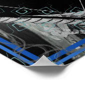 Elementaire lucht binnen water meditatie hulp Tatt Poster (Hoek)