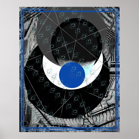 Elementaire lucht binnen water meditatie hulp Tatt Poster (Voorkant)