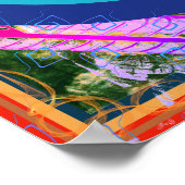 Elementaire luchtmeditatiehulp Tattva Blue Circle Poster (Hoek)