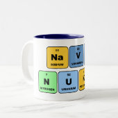 Elementaire Navy Nukes Tweekleurige Koffiemok (Voorkant links)