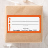 Elementaire of peuter-schoolse veldreislabels etiket (Insitu)