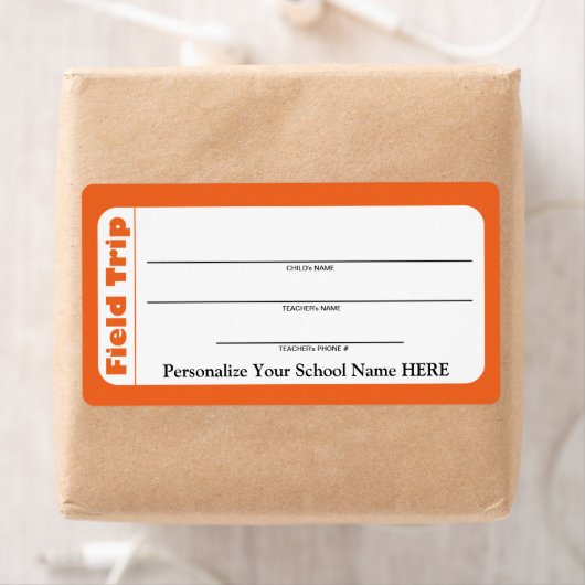 Elementaire of peuter-schoolse veldreislabels etiket (Insitu)