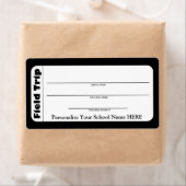 Elementaire of peuter-schoolse veldreislabels etiket (Insitu)