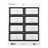 Elementaire of peuter-schoolse veldreislabels etiket (Full Sheet)