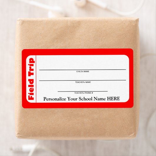 Elementaire of peuter-schoolse veldreislabels etiket (Insitu)