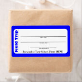 Elementaire of peuter-schoolse veldreislabels etiket (Insitu)