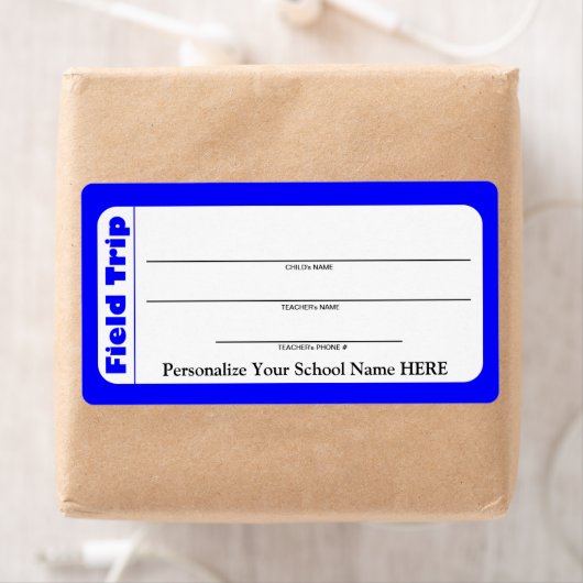 Elementaire of peuter-schoolse veldreislabels etiket (Insitu)