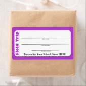 Elementaire of peuter-schoolse veldreislabels etiket (Insitu)
