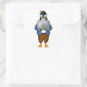 Elementaire OS Vierkante Sticker (Tas)