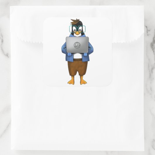 Elementaire OS Vierkante Sticker (Tas)