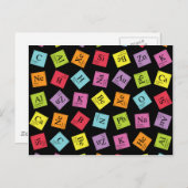 Elementaire Periodiek (Donker) Briefkaart (Voorkant / Achterkant)