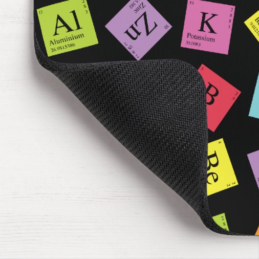 Elementaire Periodiek (Donker) Muismat (Hoek)