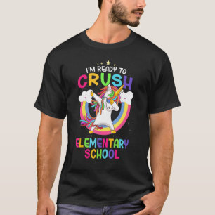 Elementaire school die Unicorn teruggeeft naar sch T-shirt