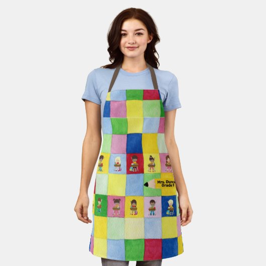 Elementaire school klaslokalen kinderen Leerlingen Schort (Gedragen)