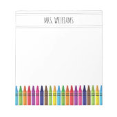 Elementaire school van de Cute Rainbow Crayons Notitieblok (Voorkant)