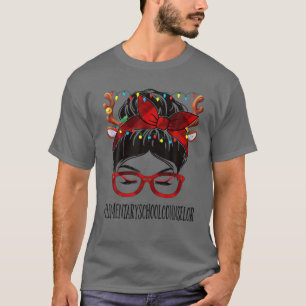 Elementaire schoolconsulent kerstbericht t-shirt