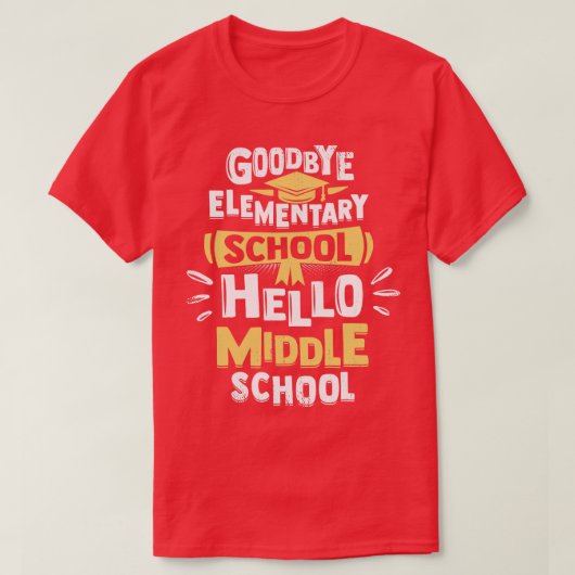 Elementaire schooldiploma Afstuderen T-shirt (Design voorkant)