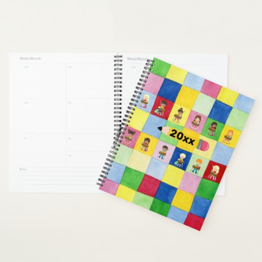 Elementaire schoolklaslokalen Kinderpleinen Planner (Display)