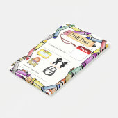 Elementaire schoolpas post-it® notes (Schuin)