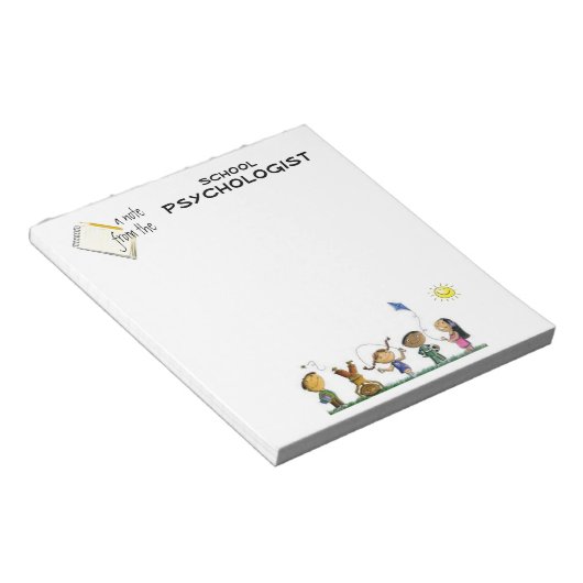 Elementaire schoolpsycholoog Note pad Notitieblok (Schuin)