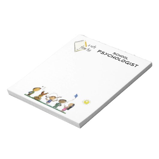 Elementaire schoolpsycholoog Note pad Notitieblok (Linkerzijde)