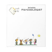 Elementaire schoolpsycholoog Note pad Notitieblok (Voorkant)