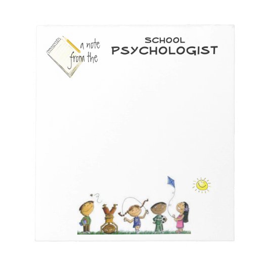 Elementaire schoolpsycholoog Note pad Notitieblok (Voorkant)