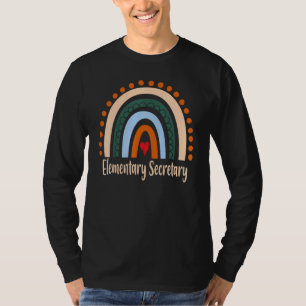 Elementaire secretaris Boho Rainbow Afstuderen Dan T-shirt