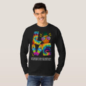 Elementaire secretaris Love Pineapple Summer Off D T-shirt (Voorkant volledig)