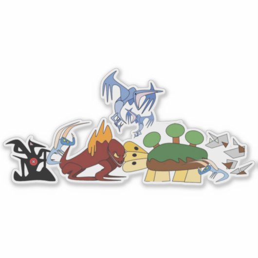 Elementaire Sticker Dragons (Voorkant)