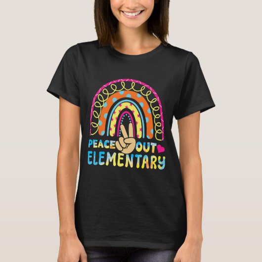 Elementaire student bye scholen uit afgelopen CL z T-shirt (Voorkant)