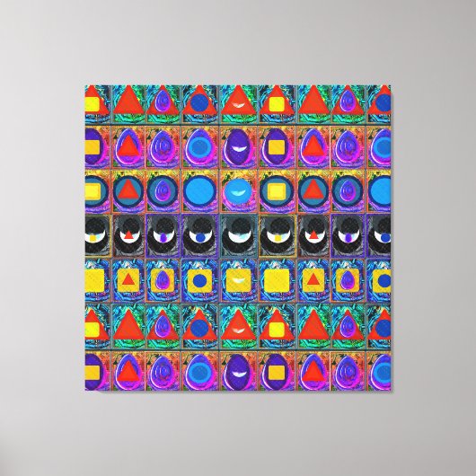 Elementaire symbolen Patroon Meditatie Aid Tattva Canvas Afdruk (Voorkant)