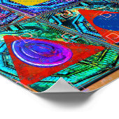 Elementaire symbolen Patroon Meditatie Aid Tattva Poster (Hoek)