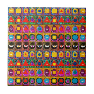 Elementaire symbolen Patroon Meditatie Aid Tattva Tegeltje