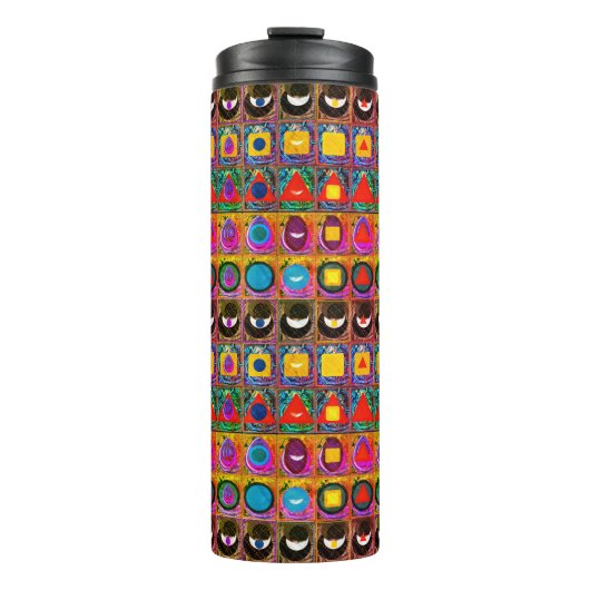 Elementaire symbolen Patroon Meditatie Aid Tattva Thermosbeker (Voorkant)