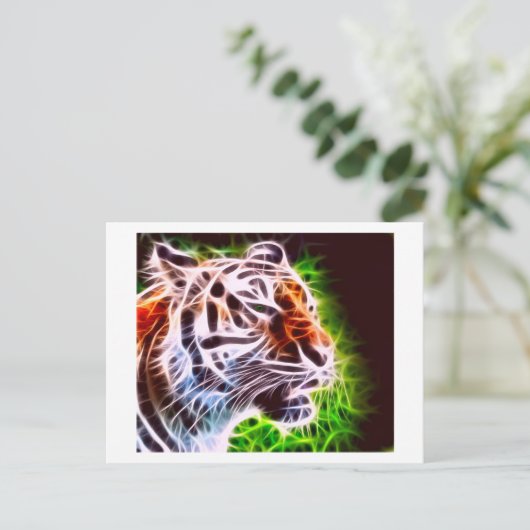 Elementaire tijger briefkaart (Staand voorkant)