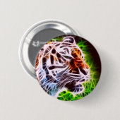 Elementaire tijger ronde button 5,7 cm (Voorkant /achterkant)