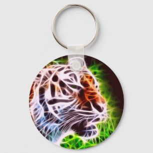 Elementaire tijger sleutelhanger