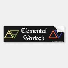 Elementaire Warlock Bumpersticker