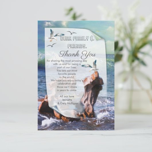 Elementaire waterkracht Hartelijk dank RSVP-kaart RSVP Kaartje (Staand voorkant)