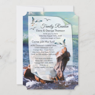 Elementaire waterkrachtuitnodiging kaart