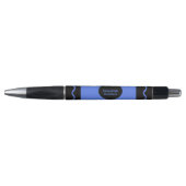 Elemental Blue Crayon Wrap Monogram Name Pen (Voorkant)