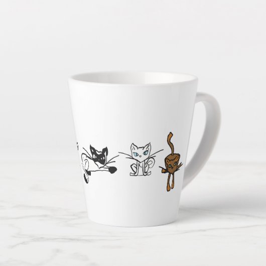 Elemental Cats Latte Mok (Rechterhoek)